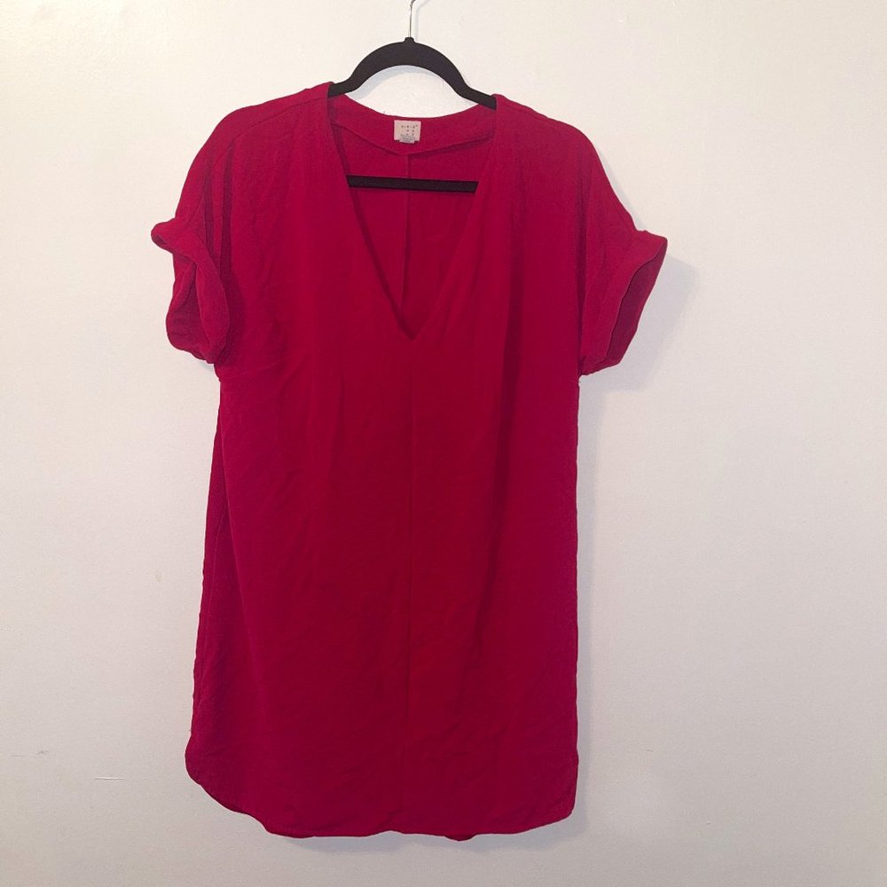 A New Day Pink V-Neck Dress, XL